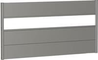Biohort Sichtschutzelement 3 Metall-Paneele, 1 Acrylglas-Paneel und 2 Schienen, LxH:
