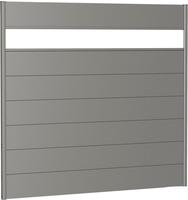 Biohort Sichtschutzelement 7 Metall-Paneele, 1 Acrylglas-Paneel und 2 Schienen, LxH:
