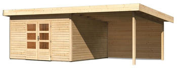 Woodfeeling Northeim 5 Set 724 x 420 cm mit Seitendach und Rückwand unbehandelt
