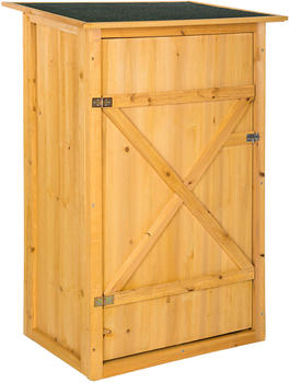 TecTake Ger&auml;teschrank Flachdach braun (404565)