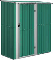 vidaXL Gartenhaus Gr&uuml;n 180,5x97x209,5 cm Verzinkter Stahl