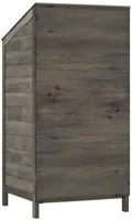 vidaXL Ger&auml;teschuppen Anthrazit 55x52x112 cm Massivholz Tanne