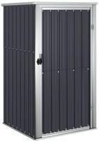 vidaXL Ger&auml;tehaus Anthrazit 88x89x161 cm Verzinkter Stahl