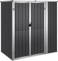 vidaXL Ger&auml;tehaus Anthrazit 161x89x161 cm Verzinkter Stahl
