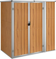 vidaXL Ger&auml;tehaus Braun 161x89x161 cm Verzinkter Stahl