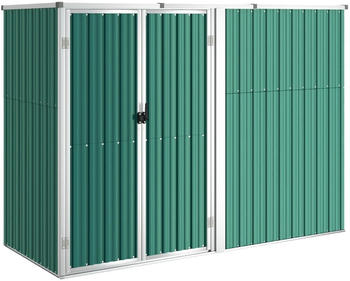 vidaXL Garden Shed 225x89x161cm 316213 green