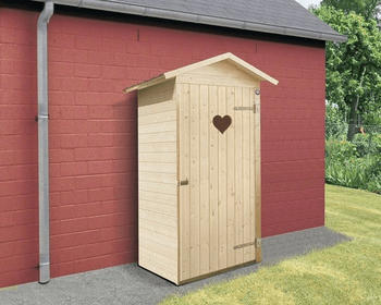 Weka Holzbau Weka Gartenhaus Herzerl 83 x 85 x 196 cm