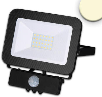 ISOLED LED Fluter mit PIR-Bewegungssensor 30W Warmweiß, schwarz