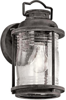 Elstead Lighting Ashland Bay Außen-Wandleuchte E27 28cm Verwittertes Zink
