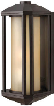 Elstead Lighting Castelle Außen-Außenwandleuchte E27 38cm Bronze Bernstein amber