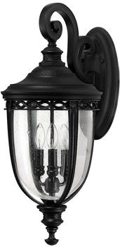 Elstead Lighting English Bridle Außen-Wandleuchte E14 3-fach 62cm Schwarz