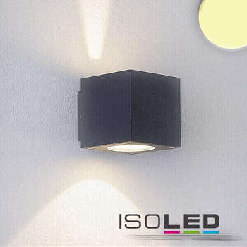 ISOLED LED Wandleuchte Up&Down 2x3W Cree anthrazit, Warmweiß