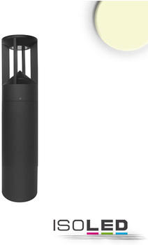 ISOLED LED Wegeleuchte Poller-4, 40cm 9W sandschwarz Warmweiß
