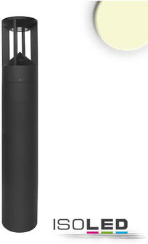 ISOLED LED Wegeleuchte Poller-4, 80cm 9W sandschwarz Warmweiß