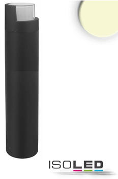 ISOLED LED Wegeleuchte Poller-6, 70cm 6W sandschwarz Warmweiß