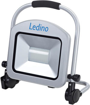 Ledino LED-Standstrahler 50W Fluter Charlottenburg 50B, 50W 6500K silber Tageslichtweiß