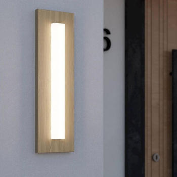 Eglo LED Wandleuchte Bitetto Natur-dunkel 7W 770lm IP44 braun (900679)