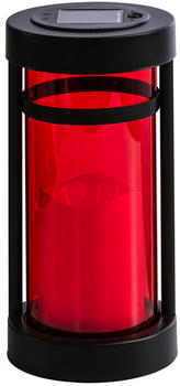 Schlaraffenland LED-Grablaterne Solar H26 cm rot (S-10964)