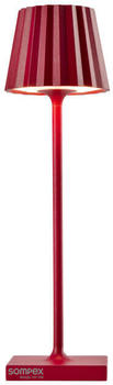 Sompex Troll Nano Akku LED Tischleuchte 21 cm rot