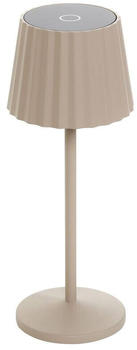 Lindby Esali LED-Akku-Tischleuchte sandbeige