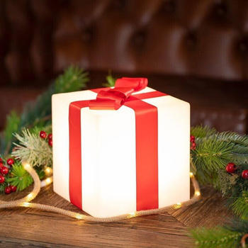 Newgarden GIFTY 20 LED Weihnachts-Leuchtwürfel 20cm Akku Solar