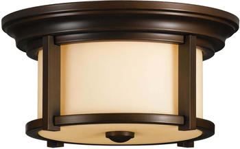 Elstead Lighting Merrill Au&szlig;en-Deckenleuchte E27 2-fach Heritage Bronze IP44