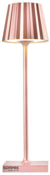 Sompex Troll Nano Akku LED Tischleuchte 21 cm rosegold