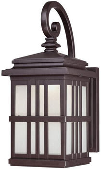 Westinghouse Dimmbare LED Wandleuchte Laterne Bronze/Mattglas