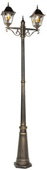 QAZQA Vintage AußenLaterne 240cm 2-flammig Antigua Gold