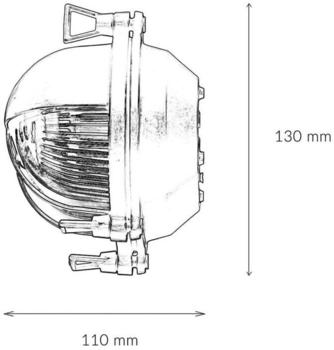 Licht-Erlebnisse 435 BRASS ANTIQUE 9725 Au&szlig;enwandleuchte E27 Messing-antik, Klar, Transparent
