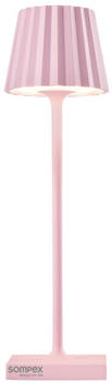 Sompex Troll Nano Akku LED Tischleuchte 21 cm pink