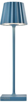 Sompex Troll Nano Akku LED Tischleuchte 21 cm blau