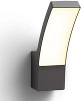 Philips Splay Wandleuchte, 3,8 W, Wandbeleuchtung f&uuml;r den Au&szlig;enbereich, Anthrazit,