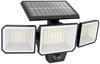 Philips LED Solar Wandleuchte Nysil Schwarz 3x 2,9W 1000lm IP65