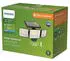Philips LED Solar Wandleuchte Nysil Schwarz 3x 2,9W 1000lm IP65