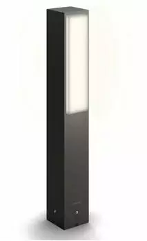Philips LED Sockelleuchte Stratosphere Anthrazit/Weiß 2x 1,9W 800lm IP44