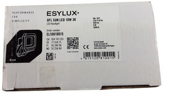 Esylux OFL SUN LED10W 3K sw EL10810015 LED-Außenstrahler 9W Weiß