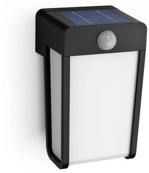Philips LED Solar Wandleuchte Shroud Schwarz/Weiß 2,3W 250lm