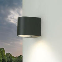 Kleine Au&szlig;enlampe Aalborg Garten H:7cm Anthrazit