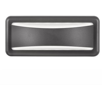 Nova Luce LED Wandleuchte Pulsar Dunkelgrau 2x 3W 480lm IP54 grau (812104)