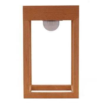 Lindby Peransa LED-Solar-Terrassenleuchte Holz