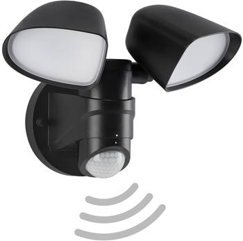 Telefunken LED-Sensor-Außenwandstrahler Bilbao 2-flg. schwarz