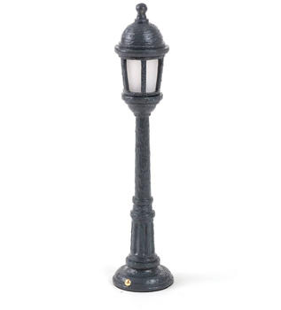 Seletti Street Lamp LED-Außendekolampe, Akku, grau