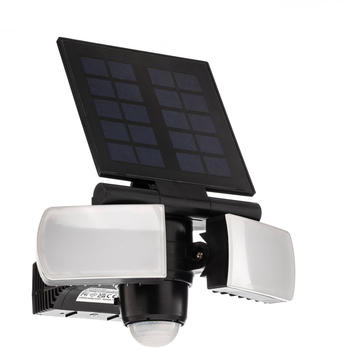 PRIOS Wrenley LED-Solar-Wandstrahler mit Sensor