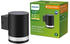 Philips LED Solar Wandleuchte Fyce I Schwarz 1,5W 200lm IP44