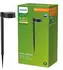 Philips LED Solar Erdspießleuchte Vynce Schwarz 1,5W 200lm IP44 rund