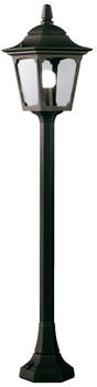 Elstead Lighting Chapel Außen-Stehleuchte E27 94cm Schwarz IP44, Made in UK