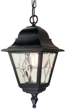 Elstead Lighting Norfolk Außen-Hängeleuchte E27 Schwarz IP43