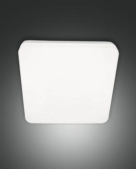 Fabas Luce LED Außen-Deckenleuchte Folk 60x280mm 27W Warmweiß IP65 Weiß HF-Sensor Bewegungsmelder