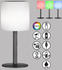 FHL easy Lesina LED Akku-Solar-Außenleuchte USB 0,5W RGB-Farbsteuerung sandschwarz + Fernbedienung IP44 850325